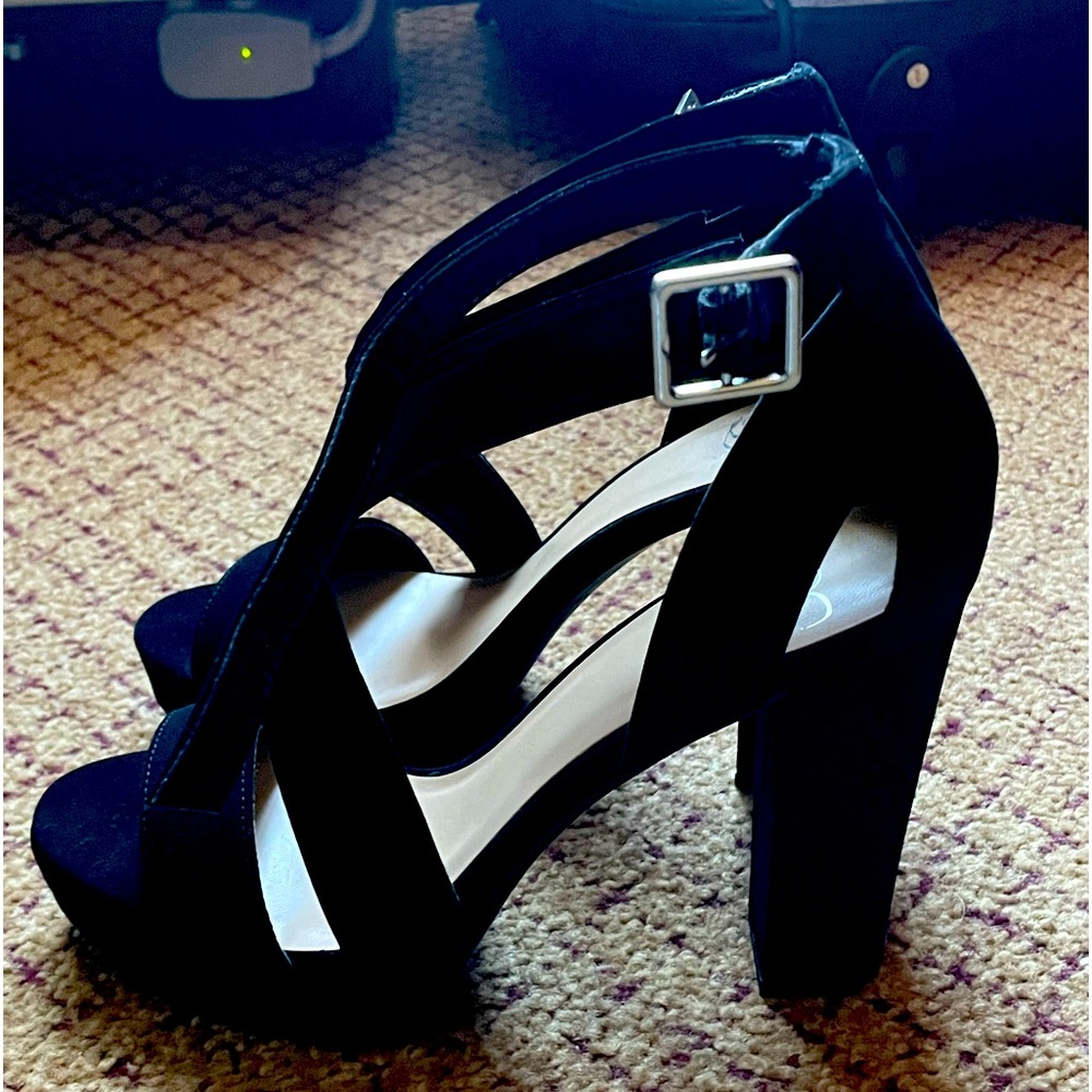 Black Velvet Heels
